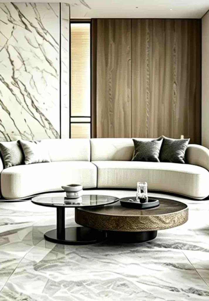 Living and dining room application illustration