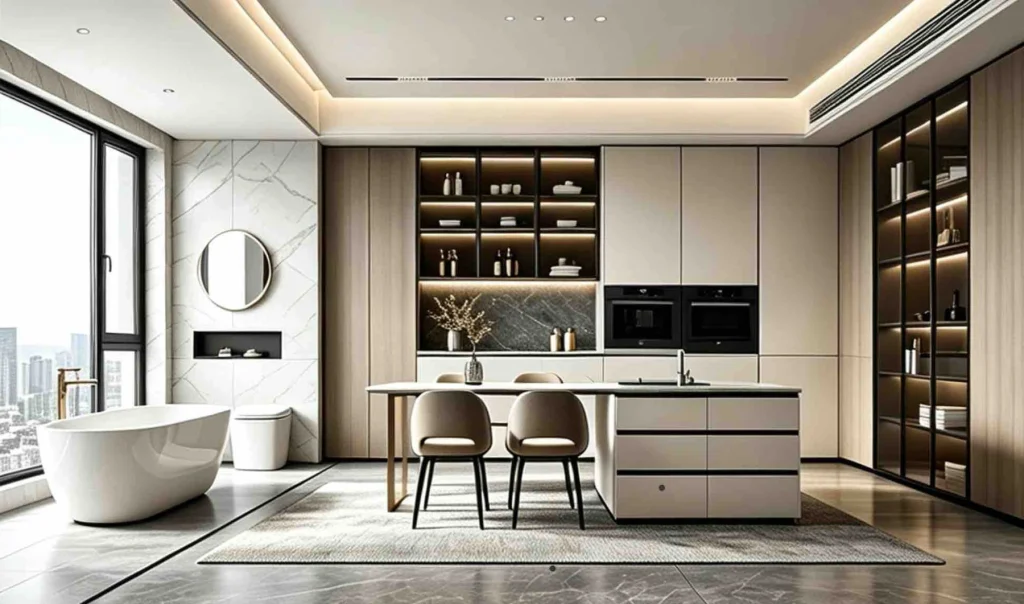 Whole-house supporting products illustration